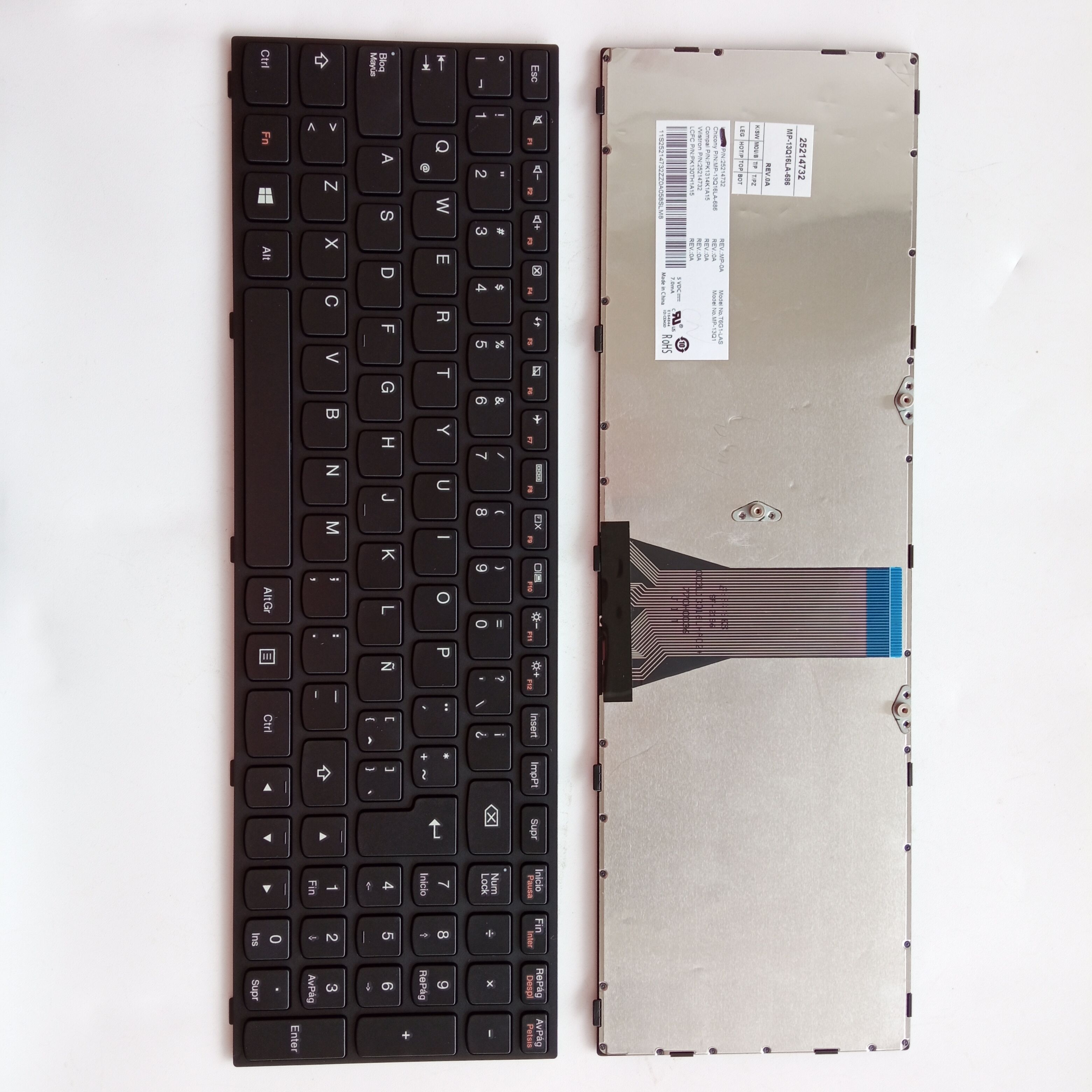 Picture of New Replacement Laptop Keyboard For LENOVO G50/G50-70/G50-30/B50-30/B50-70/Z50-70 BLACK FRAME BLACK LA Layout